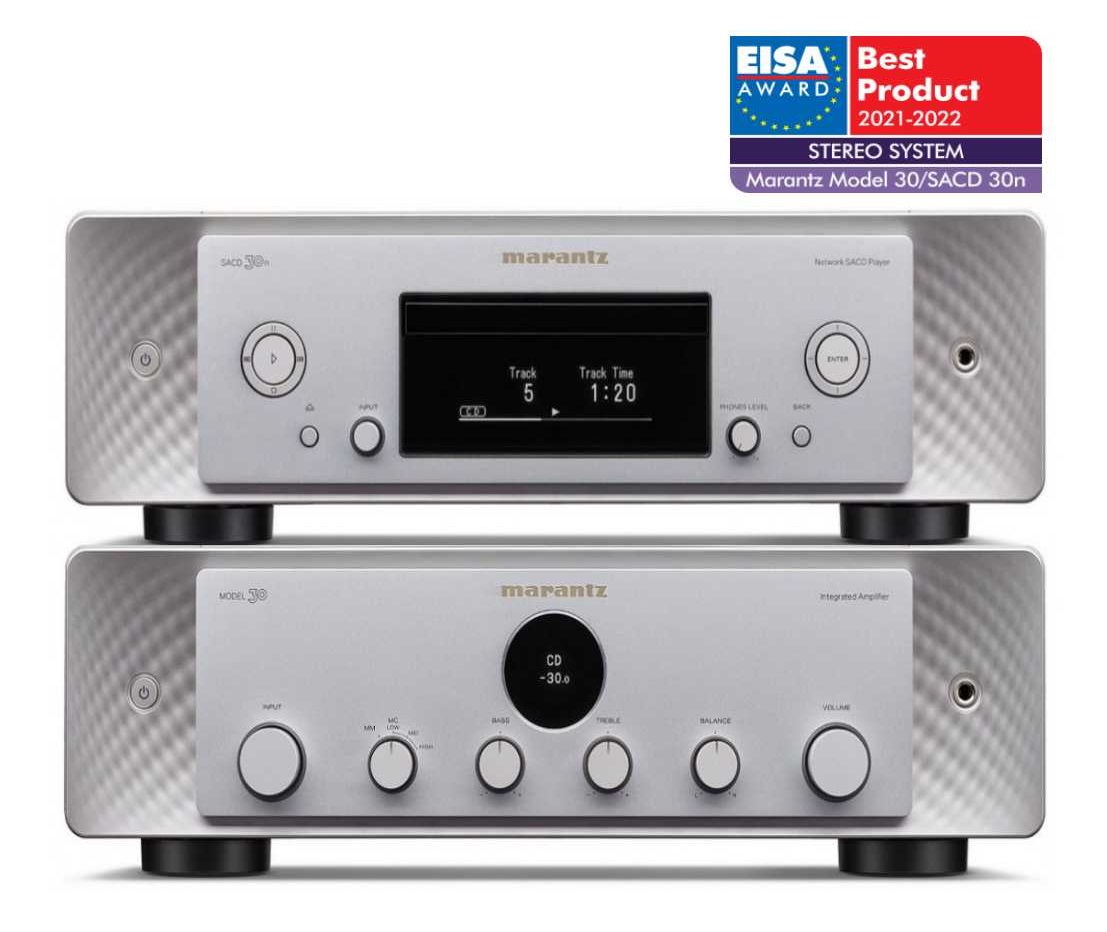 EISA Award 2021-2022 - Stereo System Marantz Model 30/SACD 30N